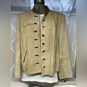 Authentic “Trachtenmode” Tan and Brown Suede  set